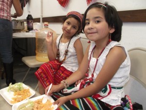 Girls celebrating Mexican Independence Day