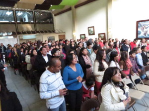 The congregation during the program